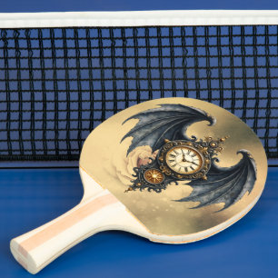 Raquette De Ping Pong Ailes de l'Éternité – Le Gardien Intemporel.