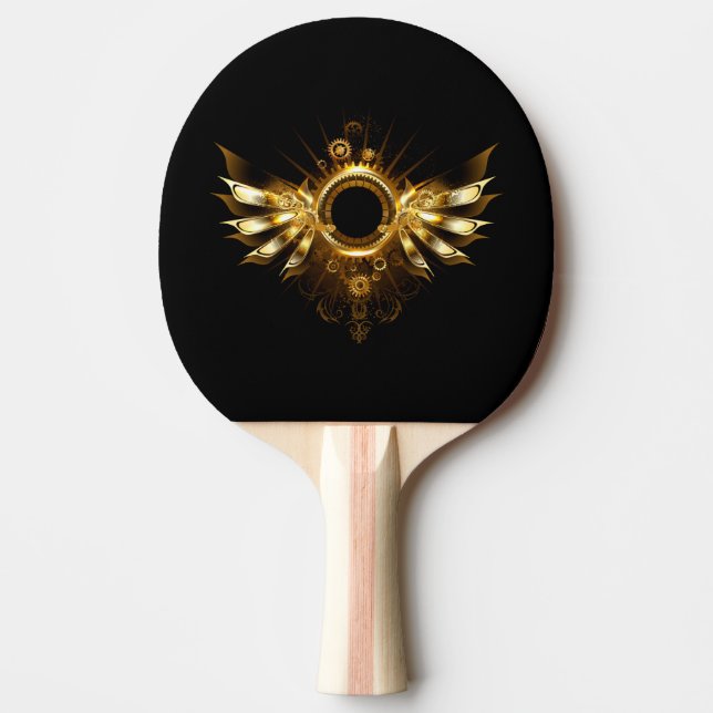 Raquette De Ping Pong Ailes de Steampunk (Devant)