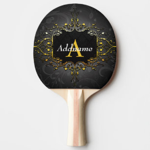 Raquette De Ping Pong Ajouter votre nom et votre initiale