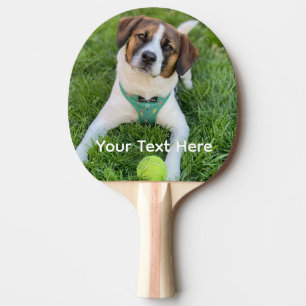 Raquette De Ping Pong Ajoutez Votre Photo Photo de Chien Photo d'Enfants