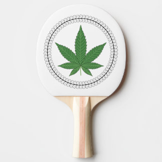 Raquette De Ping Pong Ajustement de l'arbre de feuille de mauvaises herb