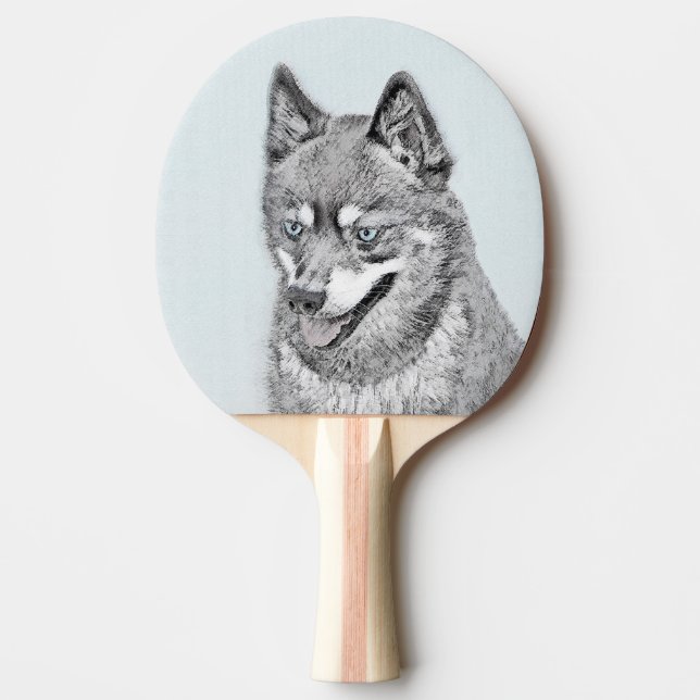 Raquette De Ping Pong Alaskan Klee Kai Peinture - Cute Original Chien Ar (Devant)