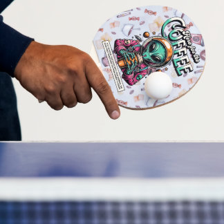 Raquette De Ping Pong Alien ici pour le café