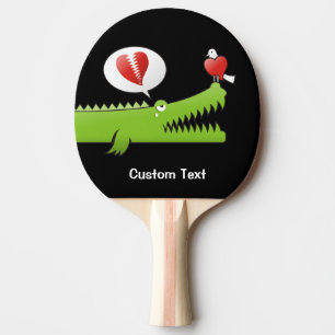 Raquette De Ping Pong Alligator in Love Ping Pong Paddle