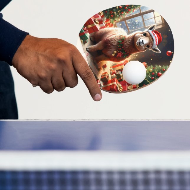 Raquette De Ping Pong "Alpaca présente : Un conte de Noël" (Insitu)