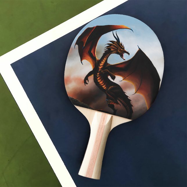 Raquette De Ping Pong Amber Dragon Imaginaire (Créateur téléchargé)