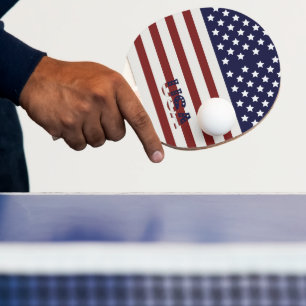 Raquette De Ping Pong America Drapeau américain Motif américain