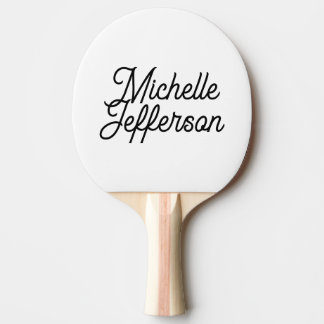 Raquette De Ping Pong American Creative tendance noir calligraphie