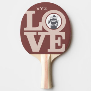 Raquette De Ping Pong AMOUR avec votre photo paddle ping pong personnali