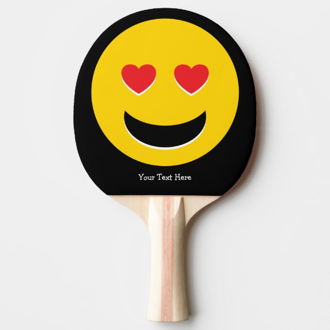 Raquette De Ping Pong Amour d'Emoji (Devant)