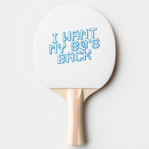 Raquette De Ping Pong Amour des années 80