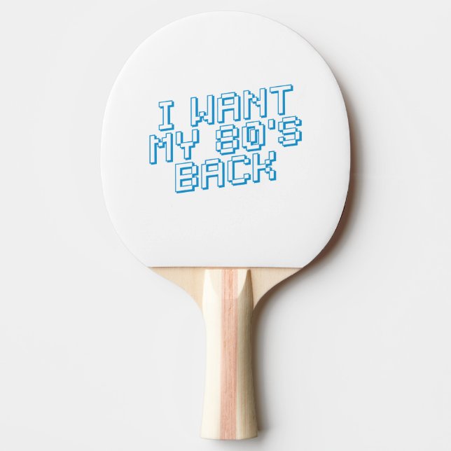 Raquette De Ping Pong Amour des années 80 (Devant)