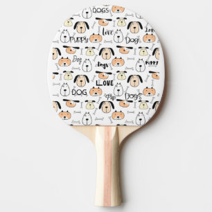 Raquette De Ping Pong Amoureux des chiens chiot