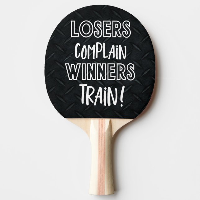 Raquette De Ping Pong Amusant Conversation Gagnants Train Losers Plainte (Devant)