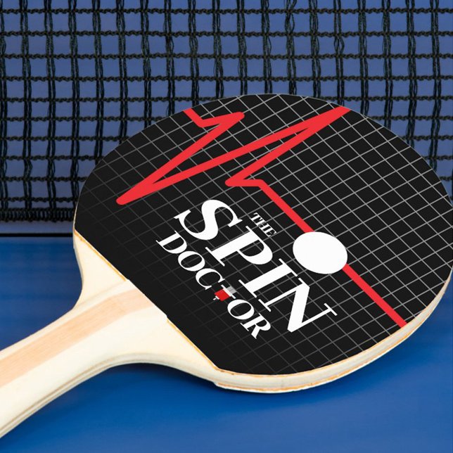 Raquette De Ping Pong Amusant La Syringe Docteur Spin Heartbeat Graphiqu (Funny the Spin Doctor Table Tennis Paddle Cover Photo)