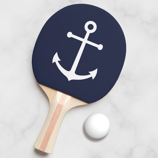 Raquette De Ping Pong Ancre bleue marine (Créateur téléchargé)