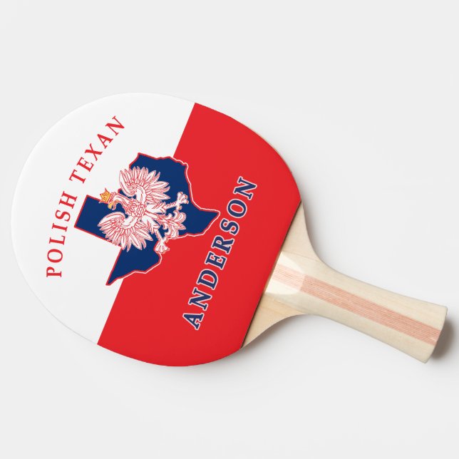 Raquette De Ping Pong Anderson Polonais Texan (Côté)