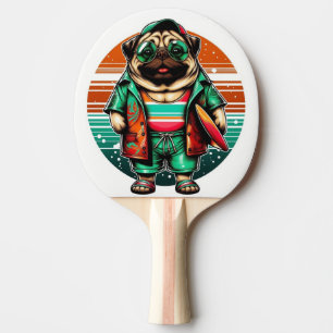 Raquette De Ping Pong Animal de compagnie Pug