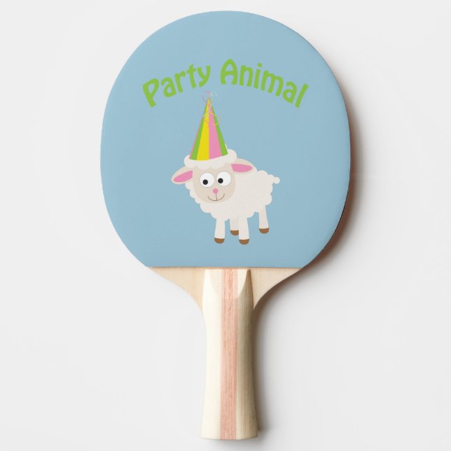 Raquette De Ping Pong Animal de fête ! Agneau (Devant)