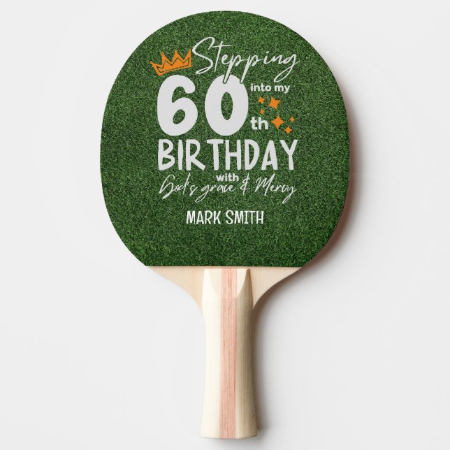Raquette De Ping Pong Anniversaire 60 ans (Devant)