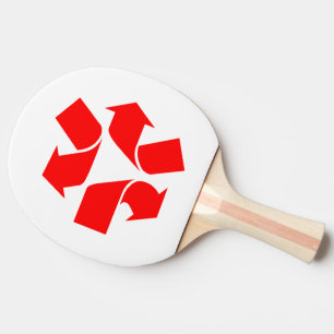Raquette De Ping Pong Annuler le recyclage du symbole