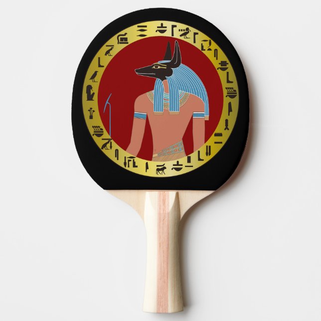 Raquette De Ping Pong Anubis, Dieu égyptien (Devant)
