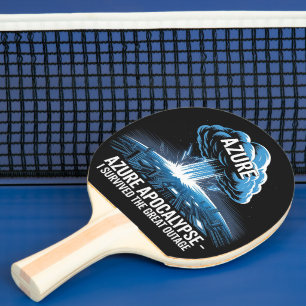 Raquette De Ping Pong Apocalypse Azure – J'ai Survécu à la Grande Panne