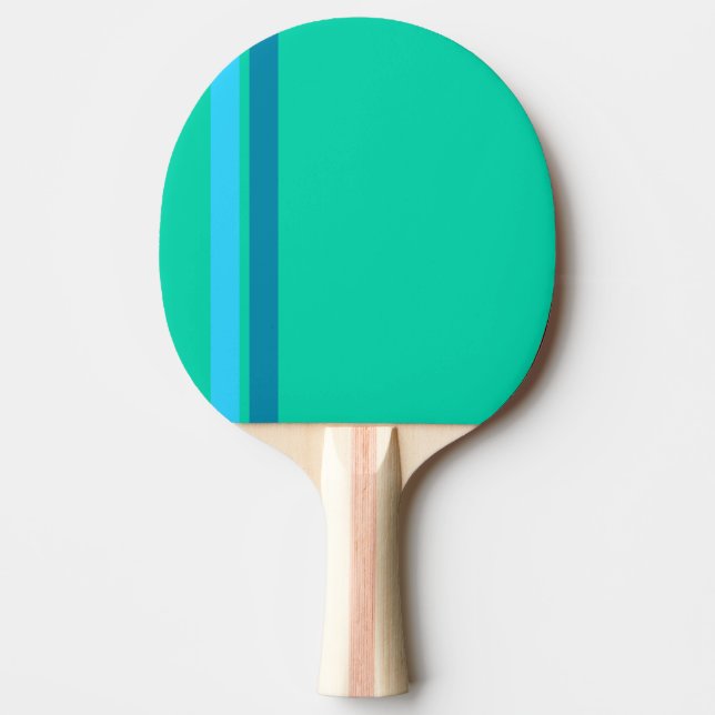 Raquette De Ping Pong Aqua Blue Stripes Ping Pong Paddle (Devant)