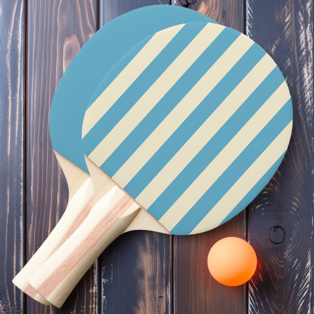 Raquette De Ping Pong Aqua Sky Polo Striping et Solide (Créateur téléchargé)