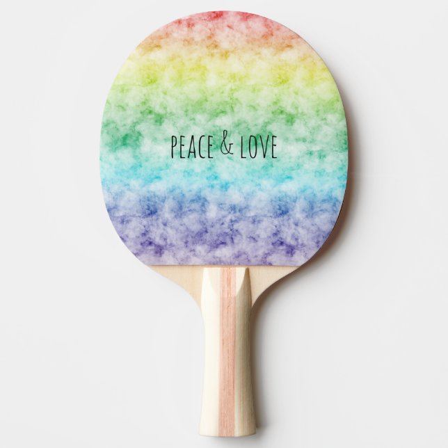 Raquette De Ping Pong Aquarelle Rainbow (Devant)
