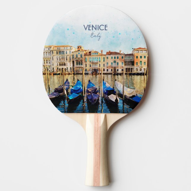 Raquette De Ping Pong Aquarelle VENEZIA VENICE - Italie souvenir de voya (Devant)