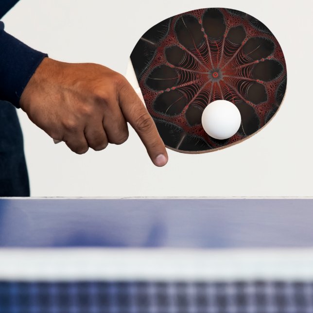 Raquette De Ping Pong Araignée de Redback Fractal Art, (Insitu)