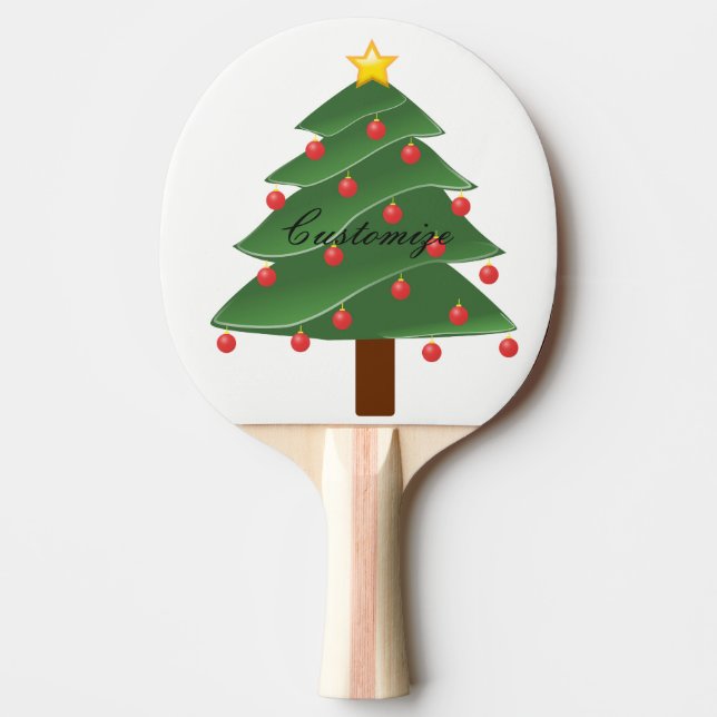 Raquette De Ping Pong Arbre de Noël Thunder_Cove (Devant)