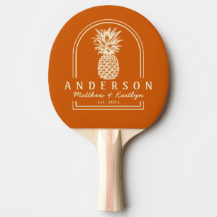 Raquette De Ping Pong Arche de mariage citrouille et ananas de style mil