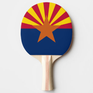 Raquette De Ping Pong Arizona Drapeau : Réglage de Star Sun, État du cui
