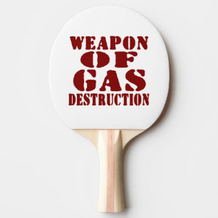 Raquette De Ping Pong Arme De Destruction Du Gaz