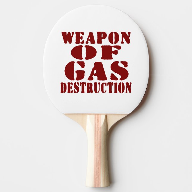 Raquette De Ping Pong Arme De Destruction Du Gaz (Devant)