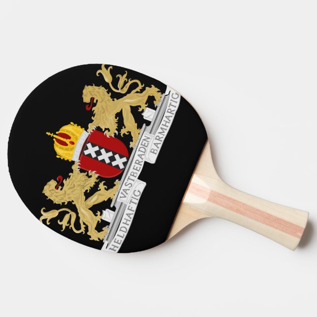 Raquette De Ping Pong Armoiries d'Amsterdam (Côté)