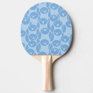 Raquette De Ping Pong Arrière - plan bleu de motif de pingouins
