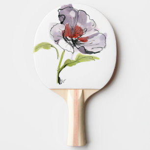 Raquette De Ping Pong Arrière - plan floral peint par résumé 3