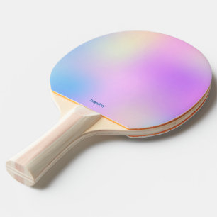 Raquette De Ping Pong Arrière - plan holographique coloré