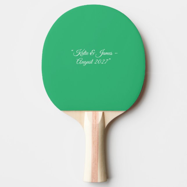 Raquette De Ping Pong Arrière - plan vert à la menthe plate - Design Mar (Devant)