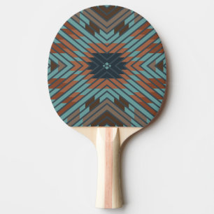 Raquette De Ping Pong Art et couleurs tribales du sud-ouest américain