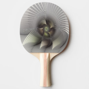 Raquette De Ping Pong Art fractal de forme 3D abstraite moderne