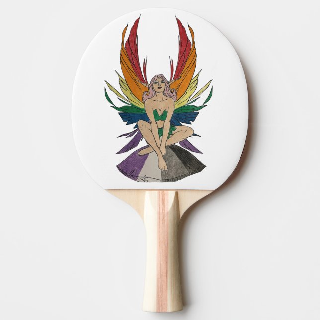 Raquette De Ping Pong Asexual Faerie (Devant)