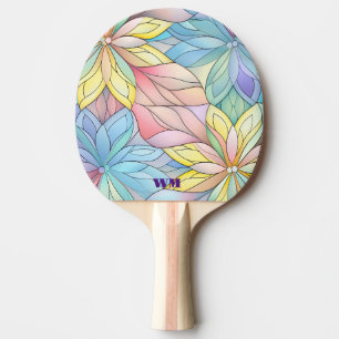 Raquette De Ping Pong Aspect Verre Coloré Pastel
