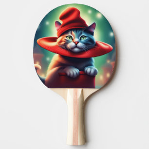 Raquette De Ping Pong assistant cat
