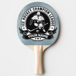 Raquette De Ping Pong Athlète de l'équipe de patinoire du joueur de hock