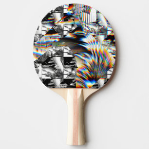 Raquette De Ping Pong Attaque arc-en-ciel