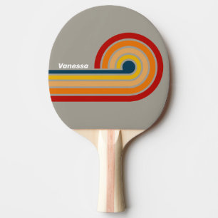 Raquette De Ping Pong Aurora Arcade Curl Stripes avec nom